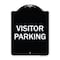 Signmission Designer Series Sign-Visitor Parking, Black & White Heavy-Gauge Aluminum, 24" x 18", BW-1824-9740 A-DES-BW-1824-9740 - alternate 1